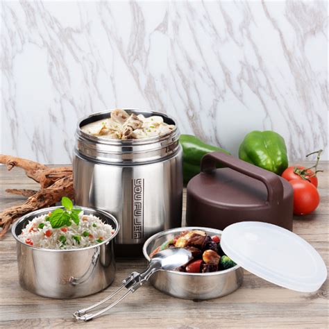 steel thermos lunch box|thermos thermal insulated lunch box.